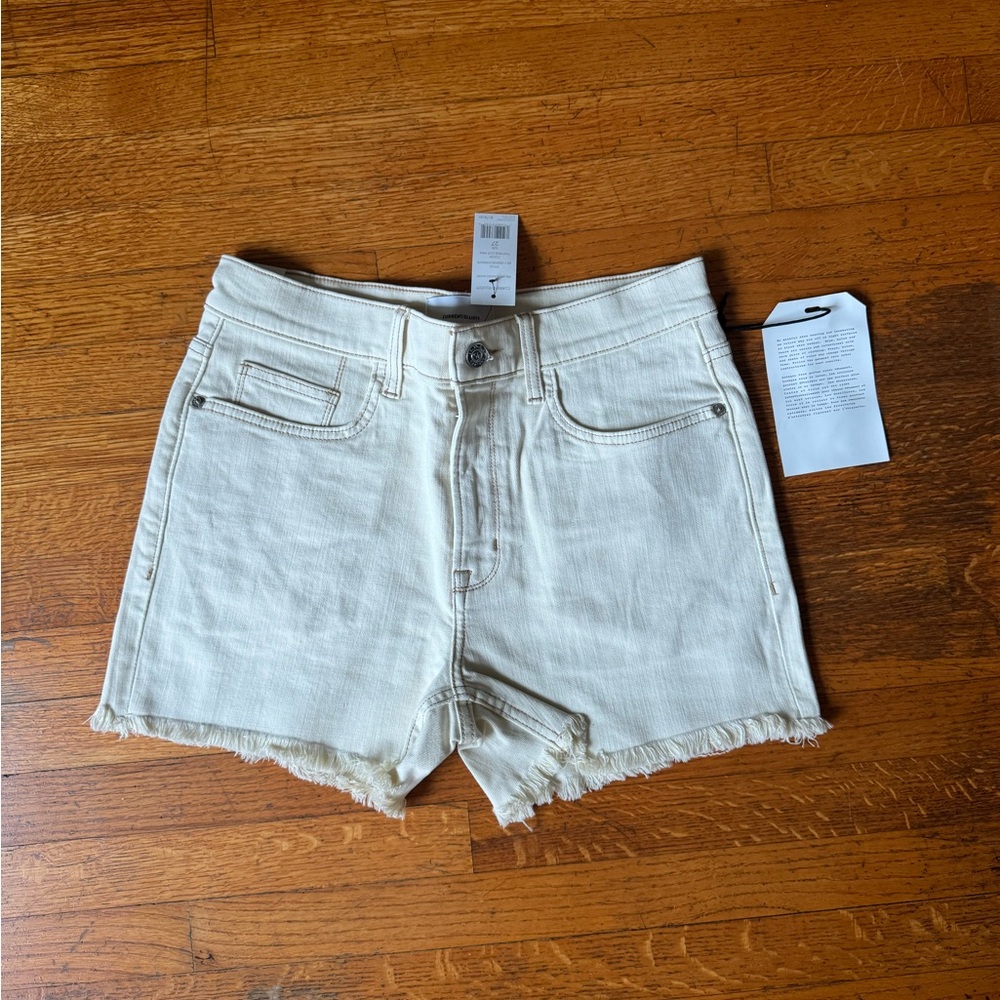 NWT Current/Elliott Aficionado Short in Papyrus Cut Hem Size 27 - Picture 2 of 3